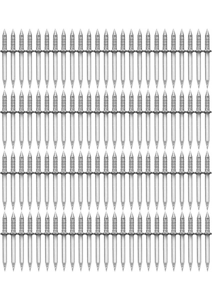 Süpürgelik Tahta Ahşap 100 Pcs Çift Başlık Süpürme Iplik Dikişsiz Tırnak Hiçbir Iz Çivi Koyun Boynuz Tırnakları (Yurt Dışından)