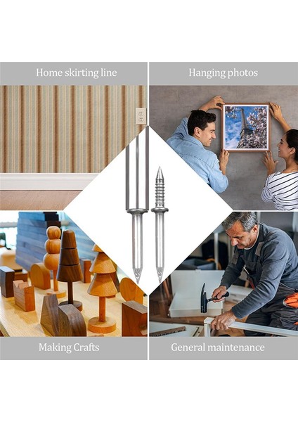 Süpürgelik Tahta Ahşap 100 Pcs Çift Başlık Süpürme Iplik Dikişsiz Tırnak Hiçbir Iz Çivi Koyun Boynuz Tırnakları (Yurt Dışından) indirimleri