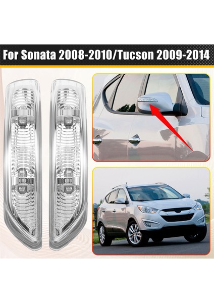 Hyundai Sonata Için 2008-2010 Tucson 2009 - 2014 Araba Dış Dikiz Kapısı Yan Ayna Dönüş Sinyali Işık Lambası (Yurt Dışından) indirimleri