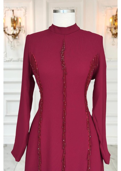 Tuna Abiye Elbise Bordo fiyatları