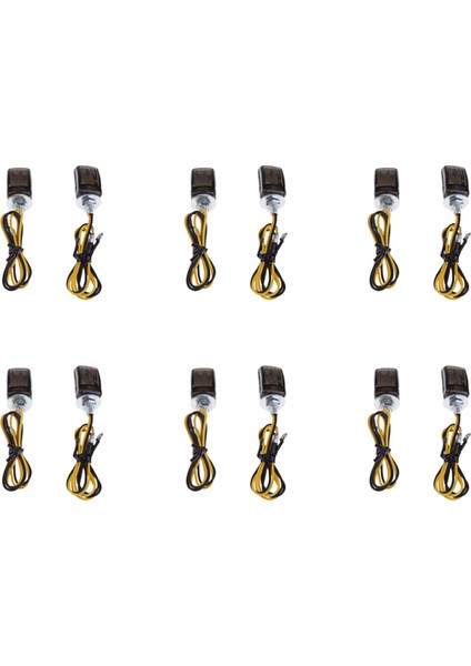 12PCS Universal LED Black Mini Küçük Göstergeler Sinyalleri Yamaha Için Motosiklet Motor Bisikleti (Yurt Dışından)