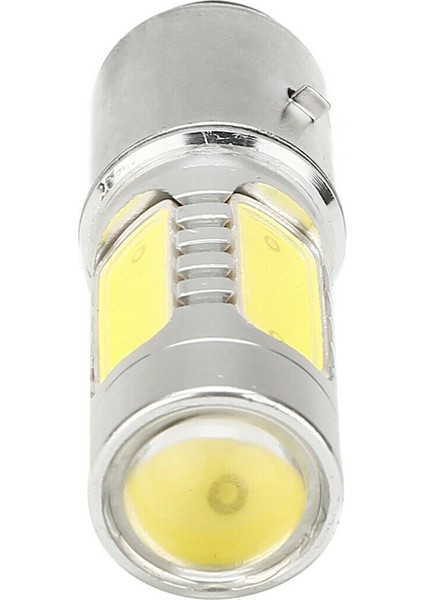 2x Motosiklet Far 12V H6 BA20D 4 Cob LED Beyaz Ampul Işığı Moped Atv Farına Uygun (Yurt Dışından) fiyatları