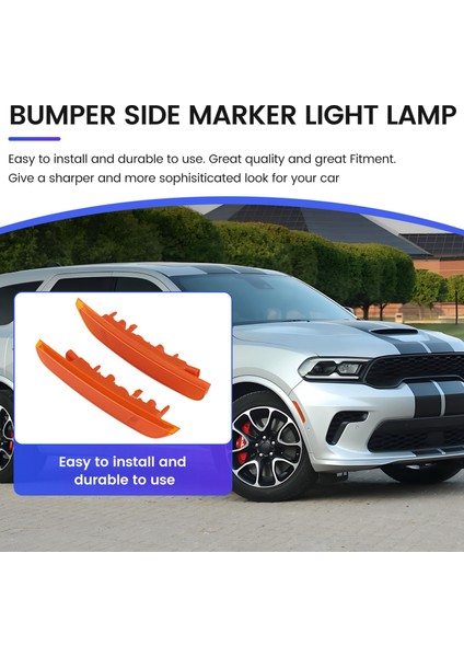1paır Ön Sol Sağı Tampon Yan Markeri Işık Lambası Plastik 68476819AA 68476818AA Dodge Durango Için 2021-2023 (Yurt Dışından) fırsatları