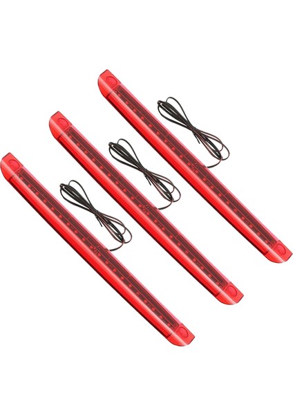 3x Evrensel Araba Motosiklet Kırmızı 12V 20 LED 3. Yüksek Montaj Fren Kuyruğu Durdurma Işığı (Yurt Dışından)
