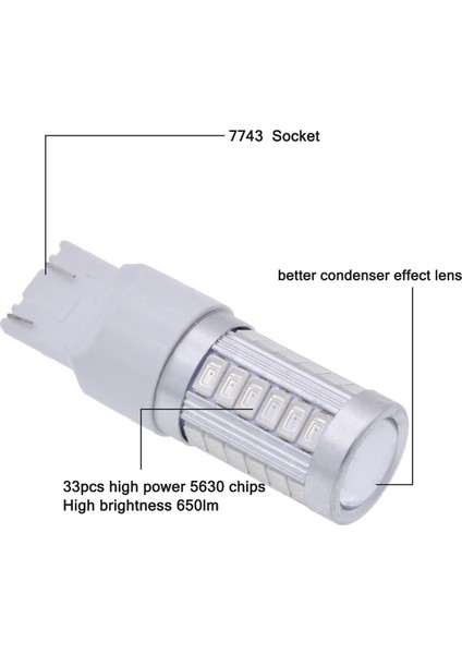 7443, T20 LED Ampuller Kırmızı 900 Lümenler Süper Parlak Dönüş Sinyalleri Işık Frenini Durdurma Park Işığı Dc 12V 3.6W (10 Paket) (Yurt Dışından) indirimleri