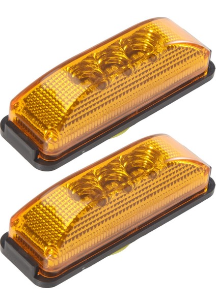40PCS 24V 3.9inch 3 LED Kamyon Römorku Amber Işık Ön LED Yan Işaretçi Işıkları Açıklama Göstergesi Lamba Su Geçirmez (Yurt Dışından) modelleri