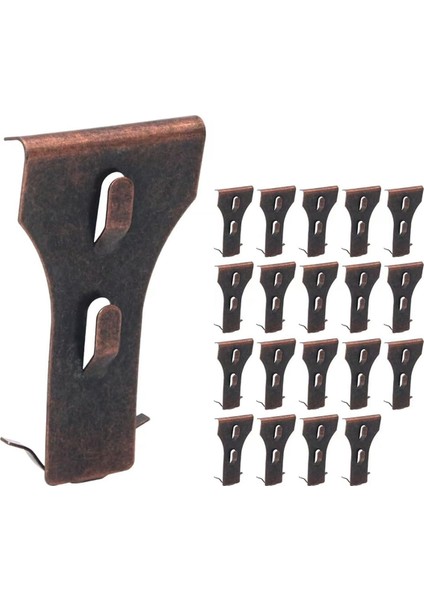 20PCS Tuğla Kanca Klipsleri, Açık Havada Asmak Için Çelik Tuğla Askı, 2-1/4in Ila 2-3/8 Inç Yüksekliğinde Ağır Hizmet Tipi Tuğla Duvar Askıları (Yurt Dışından)
