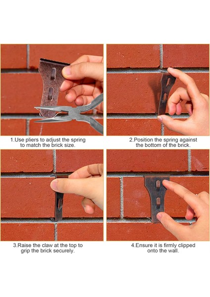 20PCS Tuğla Kanca Klipsleri, Açık Havada Asmak Için Çelik Tuğla Askı, 2-1/4in Ila 2-3/8 Inç Yüksekliğinde Ağır Hizmet Tipi Tuğla Duvar Askıları (Yurt Dışından) indirimleri