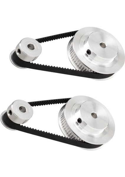 2set 2gt Senkron Tekerlek 20 60 Diş Alüminyum Zamanlama Kasnağı Gt2 Zamanlama Kemeri Kasnağı Sistemi (Yurt Dışından) fiyatları