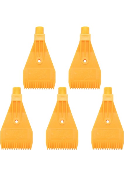 5x 1/4bsp Erkek Iplik Abs Tek Delikli Hava Üfleme Kapalı Düz Jet Memesi Sarı (Yurt Dışından)