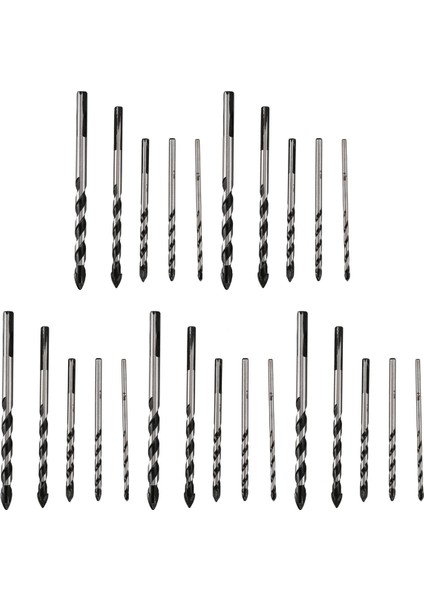 Porselen Seramik Karo, Beton, Cam Için 25 Adet Çok Malzemeli Tungsten Karbür Matkap Bit Seti (3mm 4mm 5mm 6mm 8mm) (Yurt Dışından)