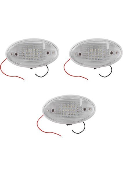 3x 12V LED Işık Switch Karavan Karavan Motorum Tekne Tente Ek Tünel Boot Beyaz (Yurt Dışından)