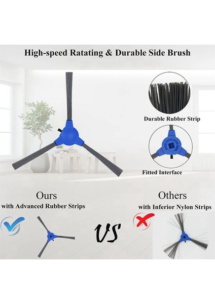 10X Yan Fırça Eufy Robovac G10 G10 G30 Robot Vakum Süpürge Yedek Parçalar Aksesuarları (Yurt Dışından) indirimleri