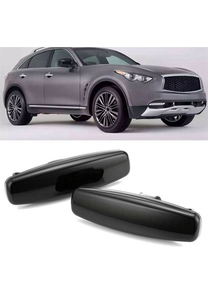 2x LED Dinamik Dönüş Sinyali Işık Yan Işaretçi Infiniti Için EX25 EX35 EX37 FX35 FX37 G25 G35 Q40 Q60 Q70 QX50 (Yurt Dışından) indirimleri