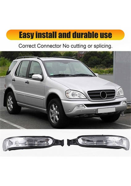 Yan Kapı Ayna LED Gösterge Işığı Mercedes ml Sınıfı W163 2002-2005 Dikiz Dönüş Sinyal Lambası A1638200621 Sağ (Yurt Dışından) fırsatları