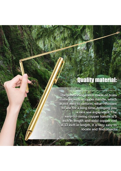 2pcs Dowsing Çubukları, Geri Çekilebilir Bölme Çubukları, Portatif Kalem Şekli L Çubuklar, Hayalet Av Araçları Için, Divine Su Vb. (Yurt Dışından) fırsatları