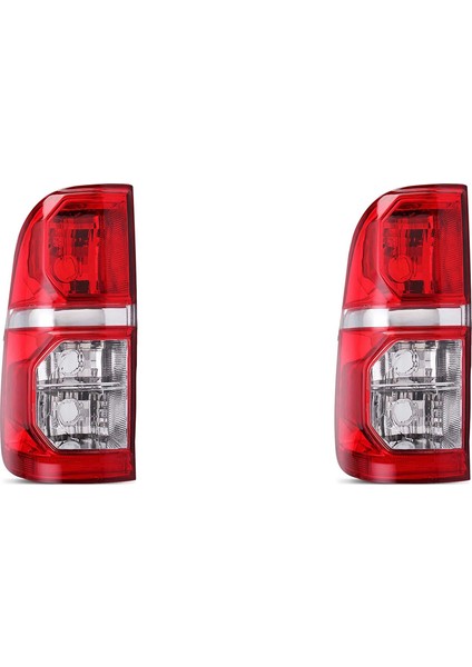 Toyota Hilux Için 2x 2005 - 2015 Araba Arka Arka Lamba Fren Lambası Kuyruk Lambası Ampul Olmadan Sol (Yurt Dışından)