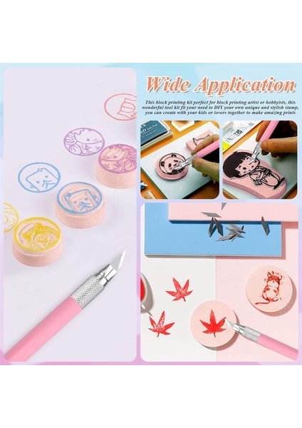 8 Adet 4x6 Inç Kauçuk Oyma Blokları Linolyum Blok Damga Yapma Seti Baskı Yapımı Için, Damga Yumuşak Kauçuk El Sanatları, Yumuşak (Yurt Dışından) indirimleri