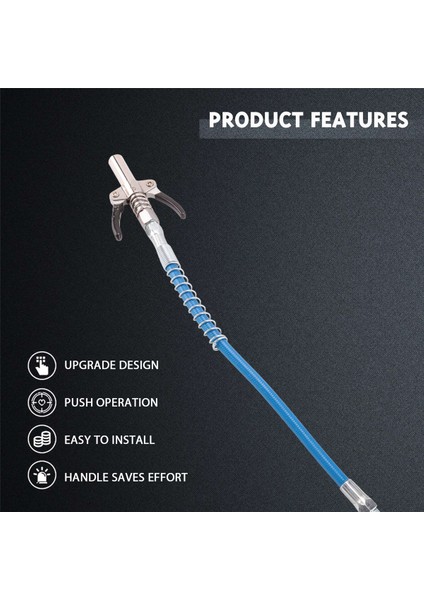 30 cm Hortum Dişli Gres Nozul Ağır Hızlı Hızlı Salınma Gres Kuplörü 10000PSI Iki Pres Aksesuar (Yurt Dışından) modelleri