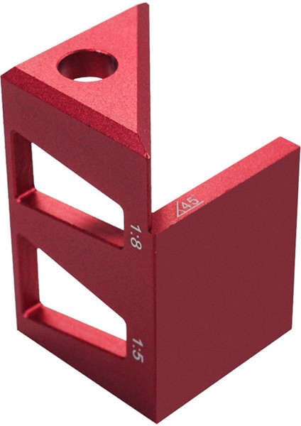 45/90 Degree Center Bılger Ahşap Kezeli Dovetaıl Jıg-Alumınum Center Scribe Cetveli, Çok Fonksiyonlu Işaretleme Göstergesi (Yurt Dışından) fiyatları