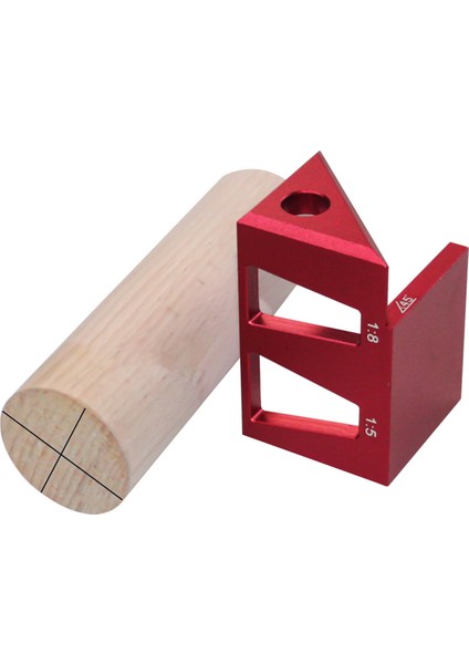 45/90 Degree Center Bılger Ahşap Kezeli Dovetaıl Jıg-Alumınum Center Scribe Cetveli, Çok Fonksiyonlu Işaretleme Göstergesi (Yurt Dışından) indirimleri