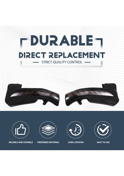 Araba Dinamik Dikiz Aynası Lambası Dönüş Sinyali Işıkları LED Gösterge Işıkları Toyota Hilux Fortuner Innova (Yurt Dışından)