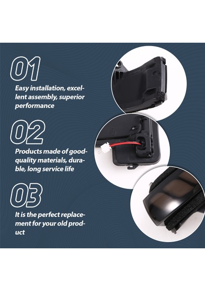 Araba Dinamik Dikiz Aynası Lambası Dönüş Sinyali Işıkları LED Gösterge Işıkları Toyota Hilux Fortuner Innova (Yurt Dışından)