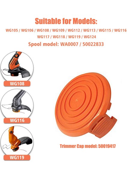 50019417 Çim Makası Biriktirme Kapatma Başlığı Worx Kablolu Elektrikli Ot Biçme Makineleri Parça Değiştirmeleri (Yurt Dışından) fiyatları