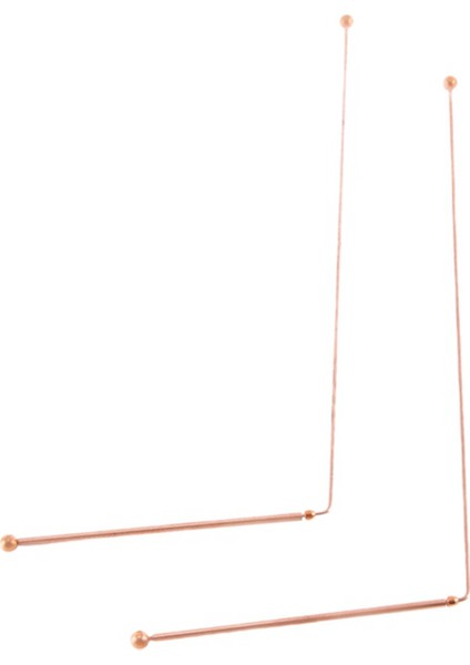 3paır Bakır Dowsing Çubukları Manevi Divine Çubuklar Esnek Bakır Çubuk Dowsing Ruh Çubukları Altını Tespit, Divine Suyu (Yurt Dışından) indirimleri