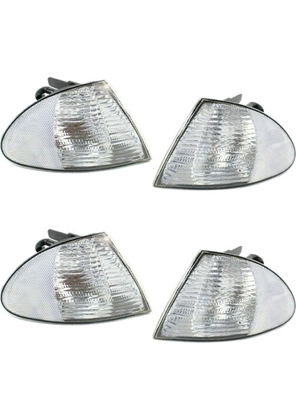 2x Çift Park Sinyal Köşe Işaretleyici Işıkları Lambalar Bmw 3 Serisi E46 1999-2001 Sedan Vagonu 63136902765 63136902766 (Yurt Dışından)