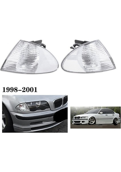 2x Çift Park Sinyal Köşe Işaretleyici Işıkları Lambalar Bmw 3 Serisi E46 1999-2001 Sedan Vagonu 63136902765 63136902766 (Yurt Dışından) indirimleri