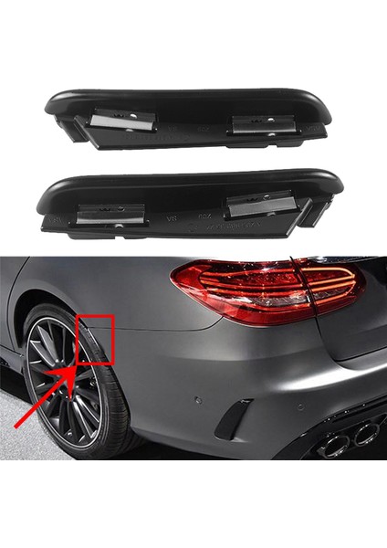 2x Araç Çamurluk Uzatma Tekerlek Kısı Koruyucu Mercedes S205 W205 C200 C250 C300 C43 S213 E200 E250 E300 Amg (Yurt Dışından) modelleri