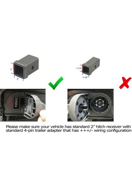 4x Kırmızı 15 LED 2 Inç Römork Kamyonu Hitch Tow Haul Alıcı Kapak Fren Işığı Pin 12V (Yurt Dışından)