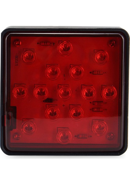4x Kırmızı 15 LED 2 Inç Römork Kamyonu Hitch Tow Haul Alıcı Kapak Fren Işığı Pin 12V (Yurt Dışından) fırsatları