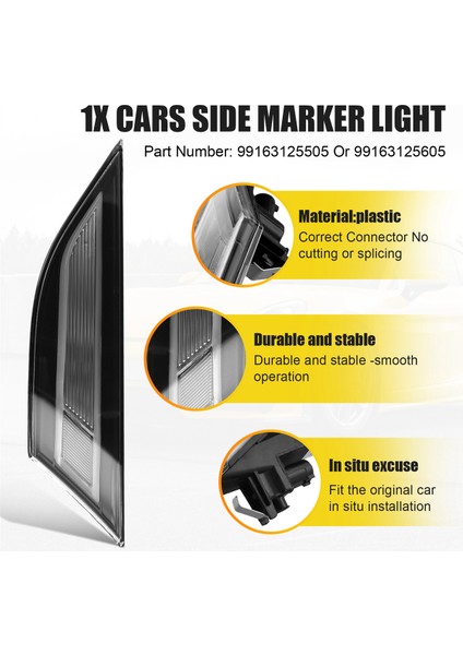 Ön Yan Işaret Işıkları Porsche Için Çamurluk Işık Yaprak Lambası 991 981 718 Boxster Cayman Turbo 2012+ Sol 99163125505 (Yurt Dışından) indirimleri