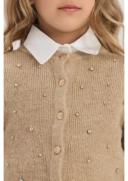 Bg Store Kız Çocuk Bej Hırka modelleri