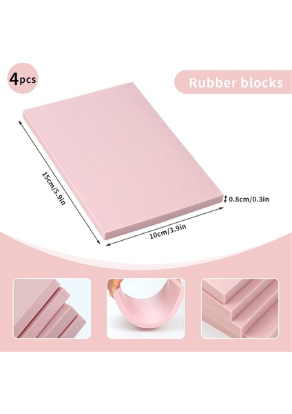 Baskı ve Diğer El Sanatları Için Kesici Aletler ve Kauçuk Brayer Silindiri ile 5 Paket Kauçuk Blok Damga Oyma Blokları (Yurt Dışından) modelleri