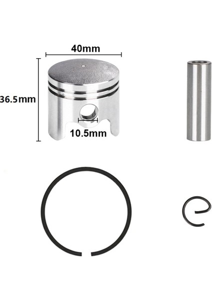 40-5 Çalı Kesici Piston Halkası Pin Klip Bahar Elektrikli Biçme Piston Kiti Çalı Kesici Yedek Parça (Yurt Dışından) fırsatları