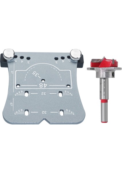 35MM Ahşap Işleme Menteşe Deliği Açma Delme Aleti, Delme Bulucu ve Sınırlama Çerçevesi, Menteşelerin Delinmesi ve Montajı-B Seti (Yurt Dışından)