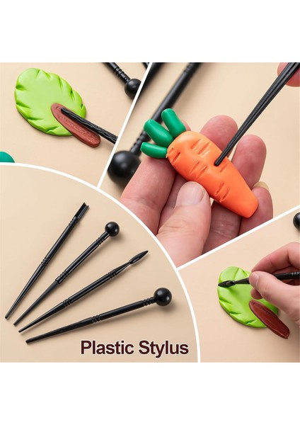 Kil Aletleri Seti, 27 Parça Seramik Aletleri, Pratik Polimer Kil Heykel Aletleri Seti, Çocuklar Için Hava Kuruyan Kil Aletleri Seti (Yurt Dışından) fiyatları