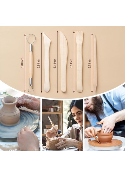 Kil Aletleri Seti, 27 Parça Seramik Aletleri, Pratik Polimer Kil Heykel Aletleri Seti, Çocuklar Için Hava Kuruyan Kil Aletleri Seti (Yurt Dışından) modelleri