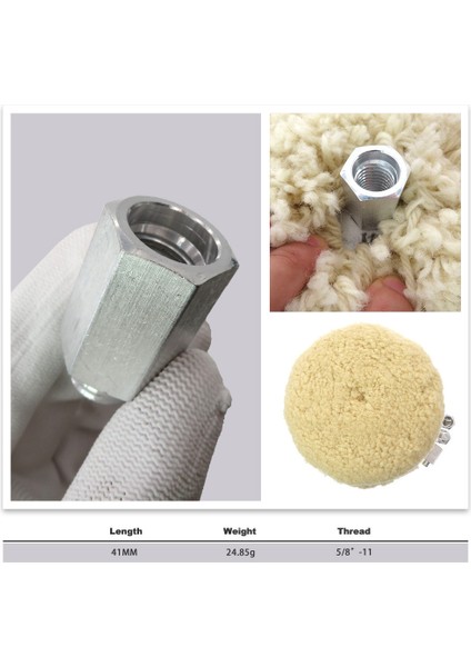 Açı Taşlama Makinesi Cilalama Makinesi Için Adaptör 5/8 Inç-11 Diş Değişimi Erkekten Dişi Çekirdek Ucu Cilalama Pedi Matkap Adaptörü (Yurt Dışından) fırsatları