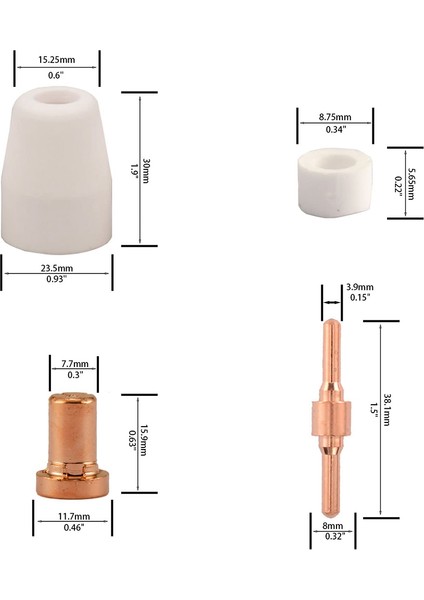 150 Adet Pt-31 Genişletilmiş Hava Plazma Kesme Memesi Elektrot Sarf Malzemeleri Cut-40 CUT-50D CT-312 Için Fit (Yurt Dışından) fırsatları