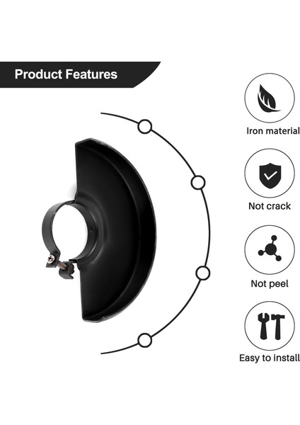 Siyah Kesme Makinesi Tabanı Metal Tekerlek Koruma Güvenlik Koruyucu Kapak Için 125 Açılı Taşlama Elektrikli Alet Aksesuarları Yeni (Yurt Dışından) fırsatları