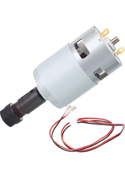 ER11 Pensli ve Bağlantı Hatlı 775 Iş Mili Motoru, 24V 20000 R/min, Cnc 3018 Serisi Oyma Makinesine Uygun (Yurt Dışından)