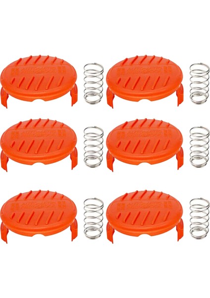 Düzeltici Yedek Makara Kapağı, RC-100-P, RC100P, 385022-03'Ü Değiştirin, Black&decker Için, Çim Biçme Makinesi Parçaları (6 Kapak, 6 Yay) (Yurt Dışından) modelleri