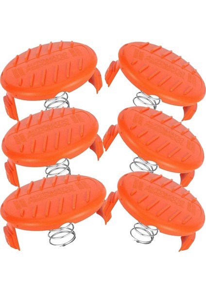 Düzeltici Yedek Makara Kapağı, RC-100-P, RC100P, 385022-03'Ü Değiştirin, Black&decker Için, Çim Biçme Makinesi Parçaları (6 Kapak, 6 Yay) (Yurt Dışından) fırsatları