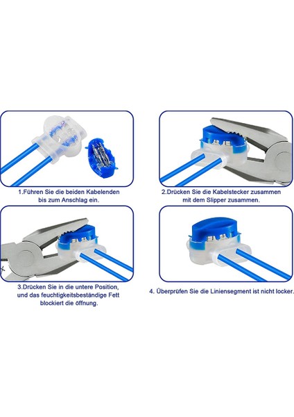 Robotik Çim Biçme Makineleri Için 30PCS Kablo Konnektörleri, Jel Dolgulu Su Geçirmez Bağlantı Kablosu Tel Konektörü (Yurt Dışından) fiyatları