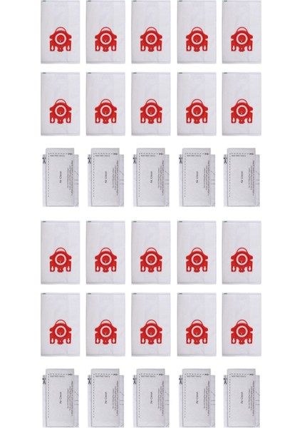 40X Toz Çantası Vakum Süpürge Filtre Çantası Miele Fjm Hava Temiz Elektrikli Süpürge (Yurt Dışından)