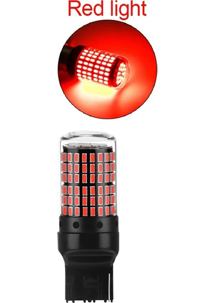 4x Araba 3014 144SMD Canbus T20 7440 W21W Dönüş Sinyali Işıkları Için LED Ampuller Park Fren Lambası Ters Işıklar Kırmızı (Yurt Dışından) indirimleri